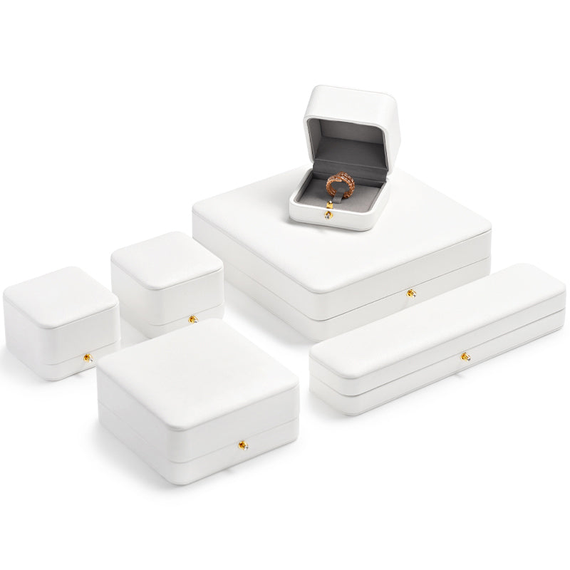 Oirlv Ring Box Premium Leather Ring Gift Box Jewelry Storage Case