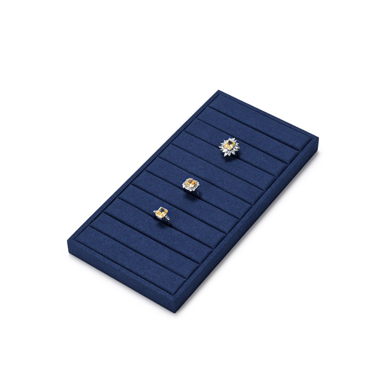 New Blue Microfiber Multiple Combination Jewelry Tray P159